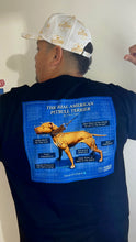 Load image into Gallery viewer, APBT Standard, Real Pitbull blueprint T-shirt
